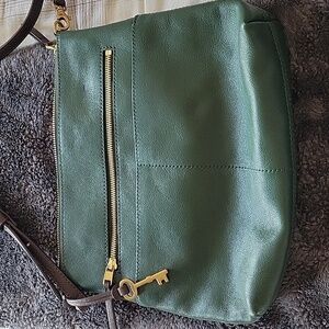 Fossil Fiona Dark Green Crossbody Bag